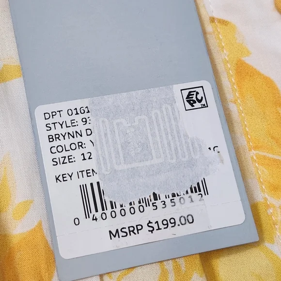 Antonio Melani mini dress 12 yellow floral cotton voile Brynn bohochic new $199 - Picture 12 of 14